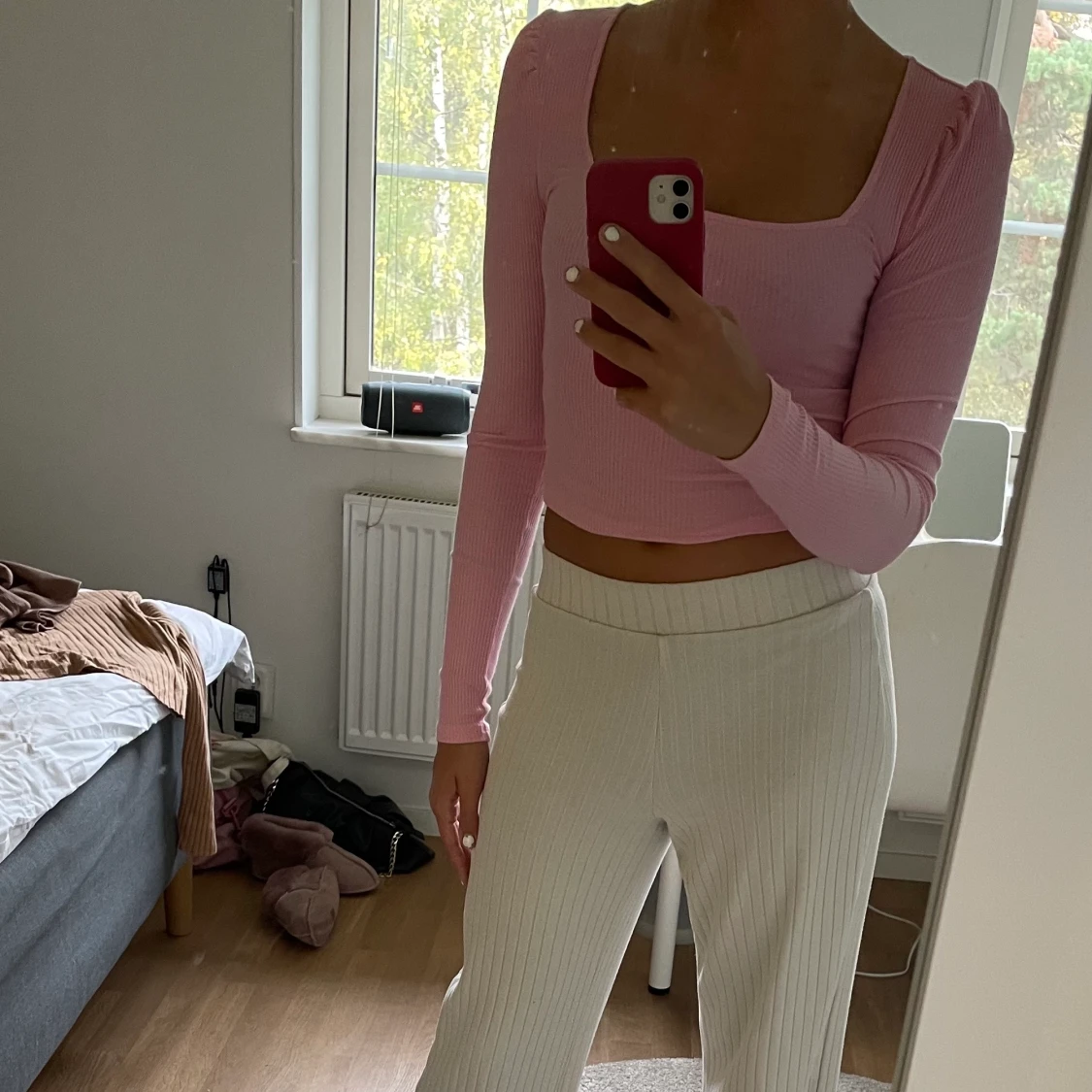 Rosa långärmad tröja