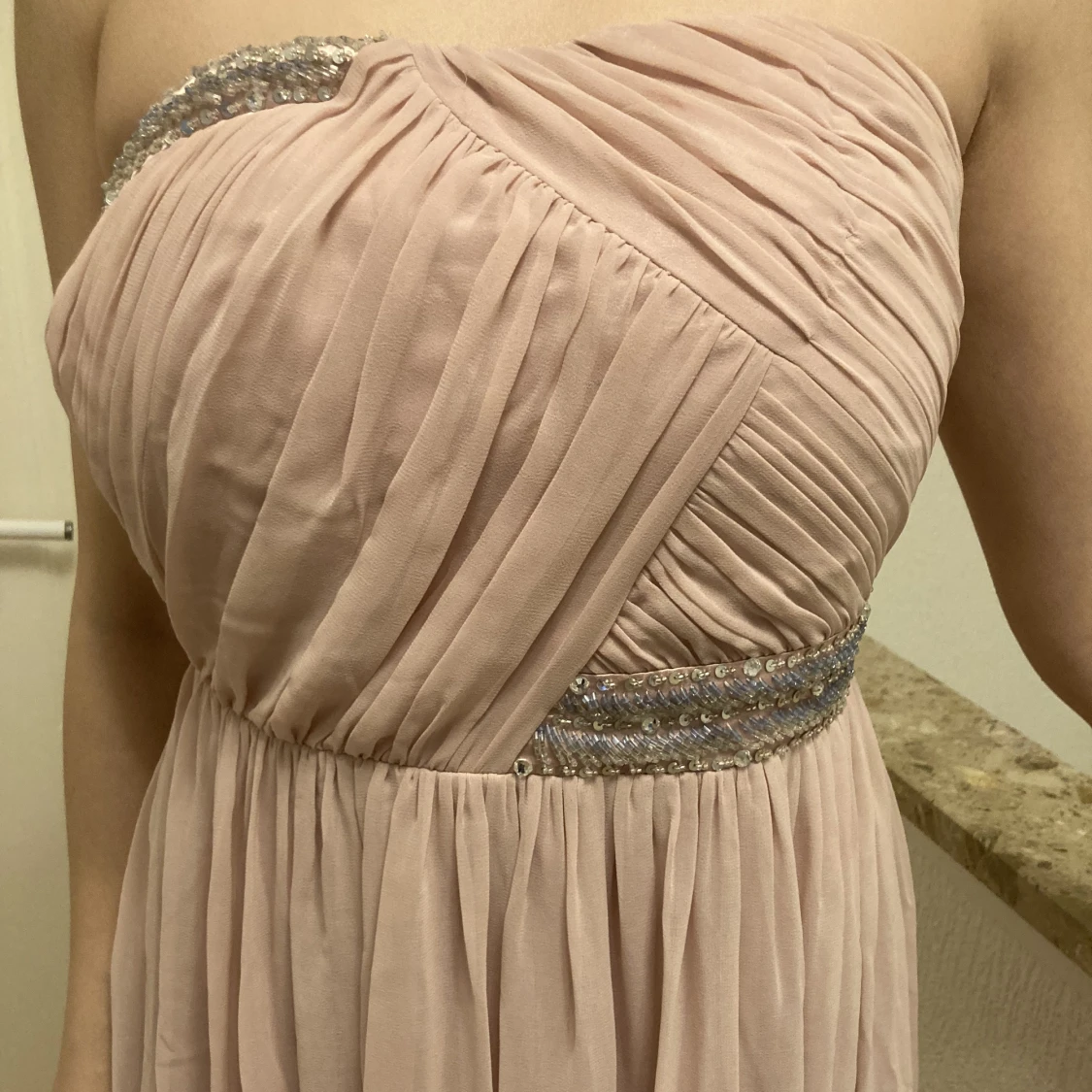 Rosa långklänning - 90