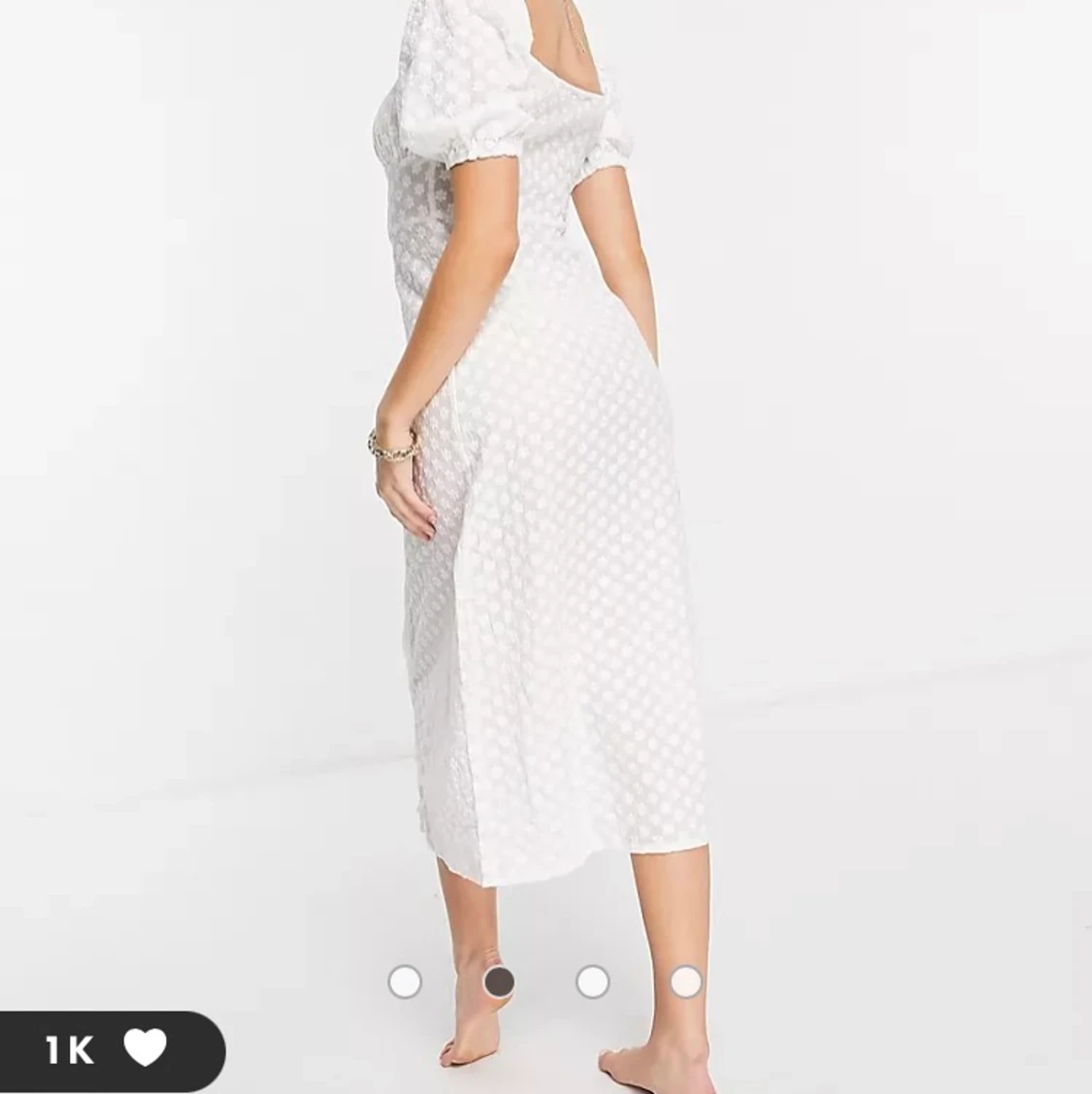 Vit långklänning från Asos - 91