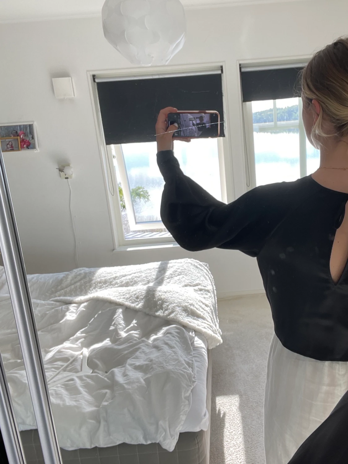 Silkes tröja öppen i ryggen  - 91