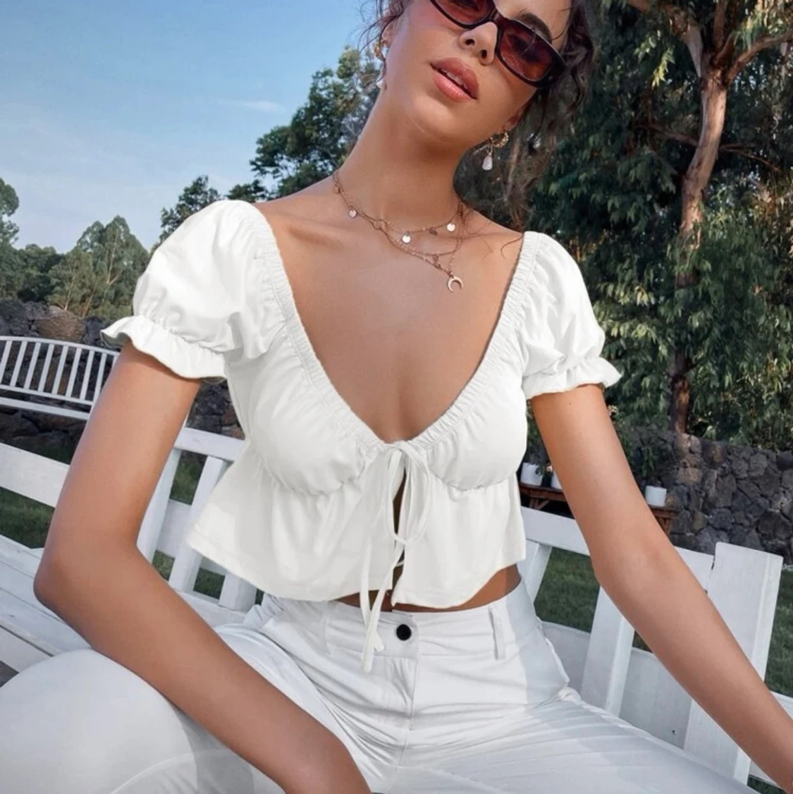 Sommartopp med knyte