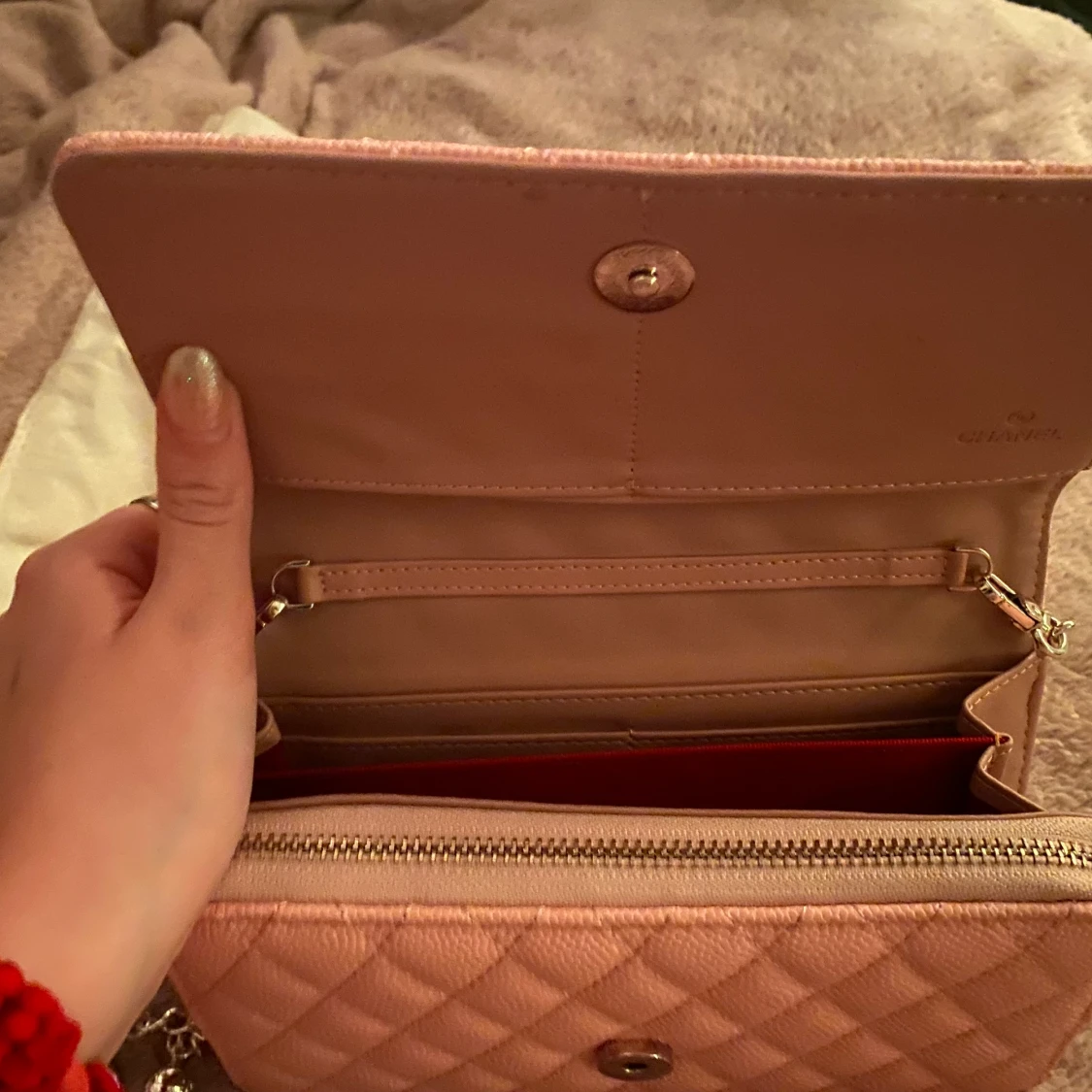 Rosa Chanel väska - 90