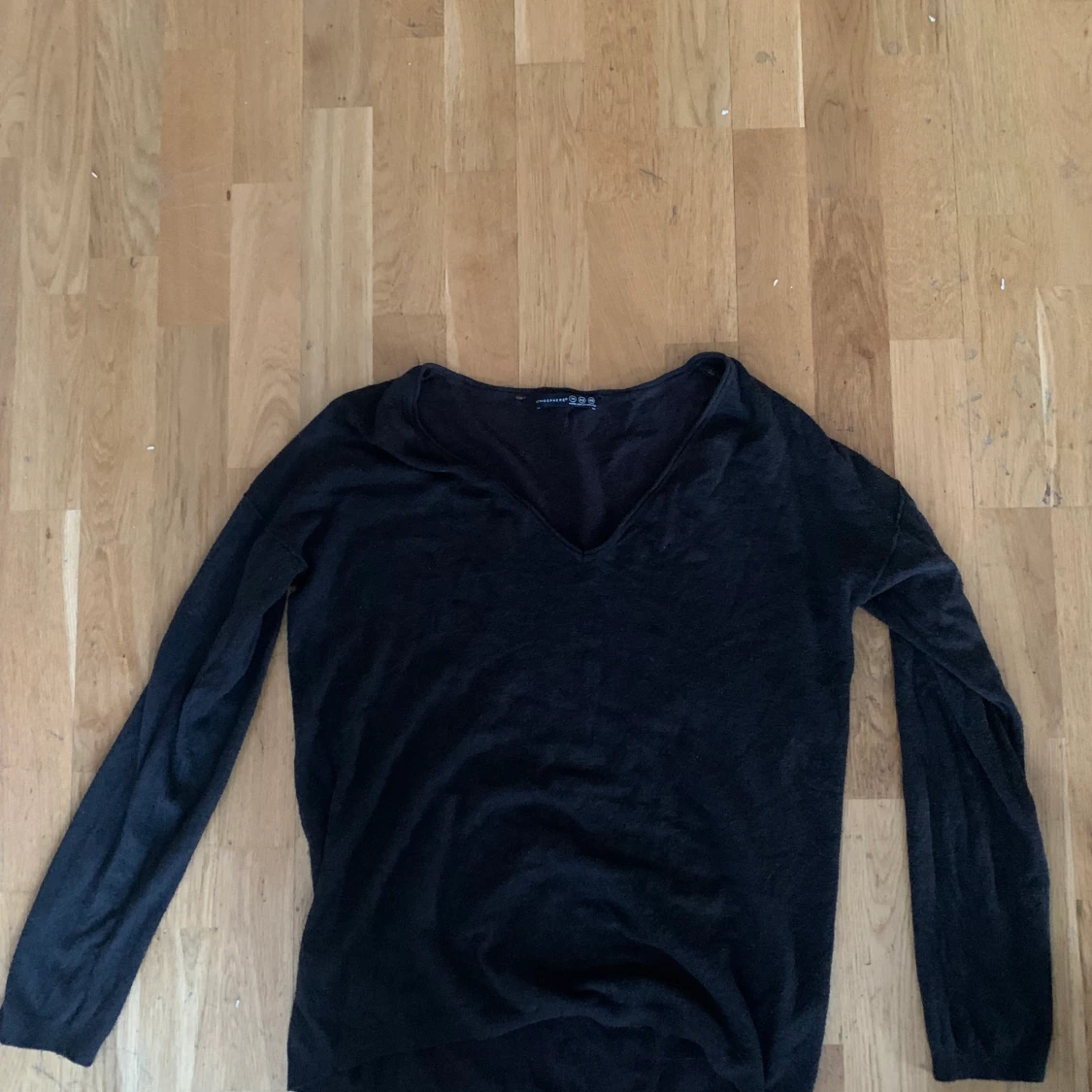 Brun stickad tröja - 90