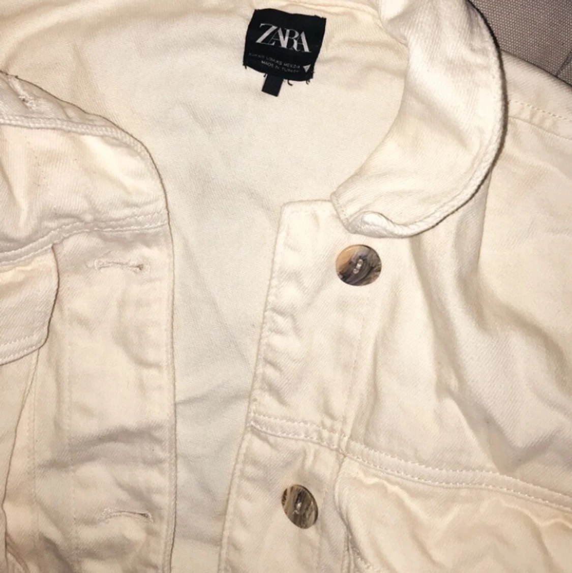 Superfin beige jeansjacka från ZARA - 91