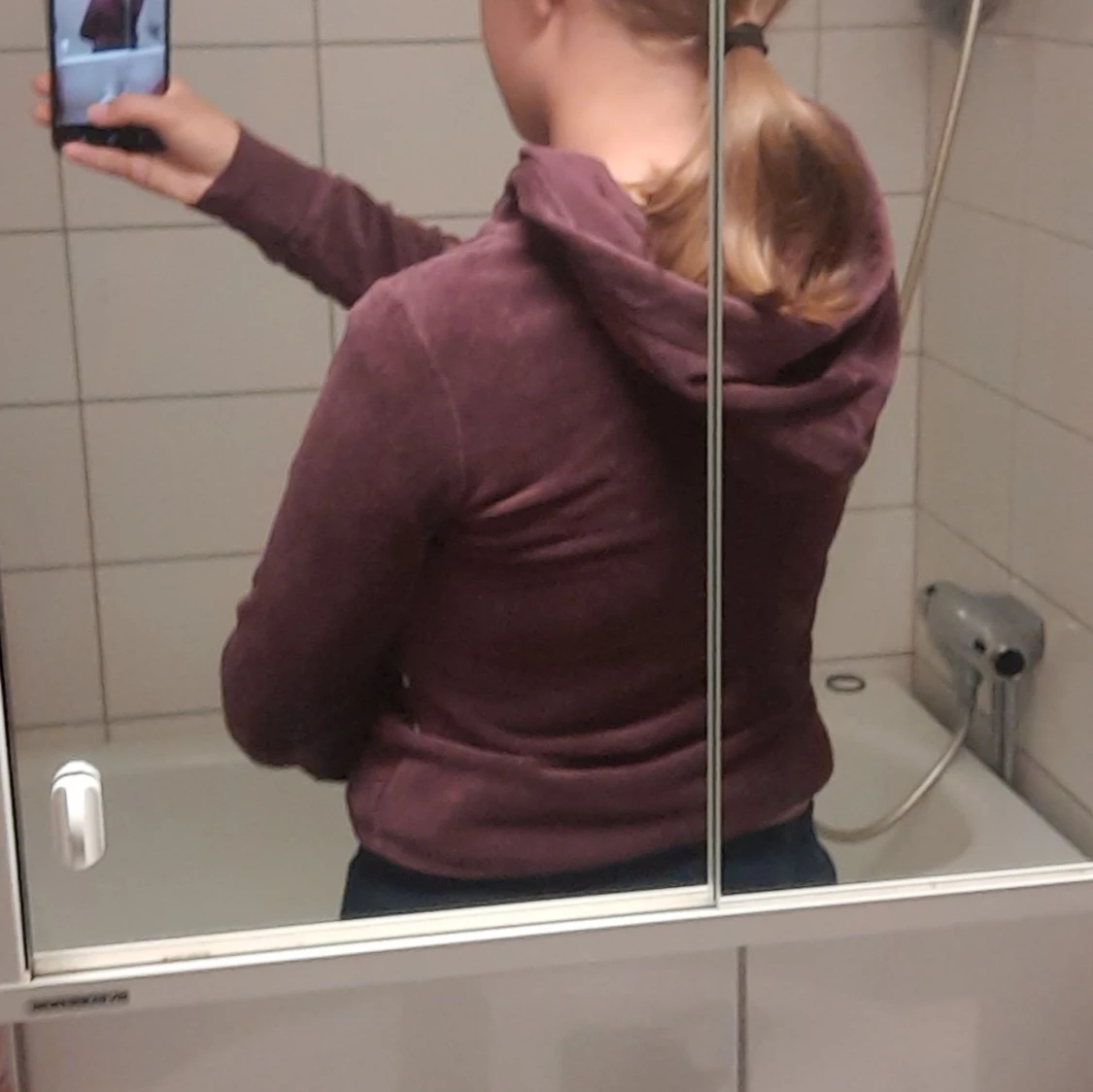 Vinröd/lila kofta  - 91