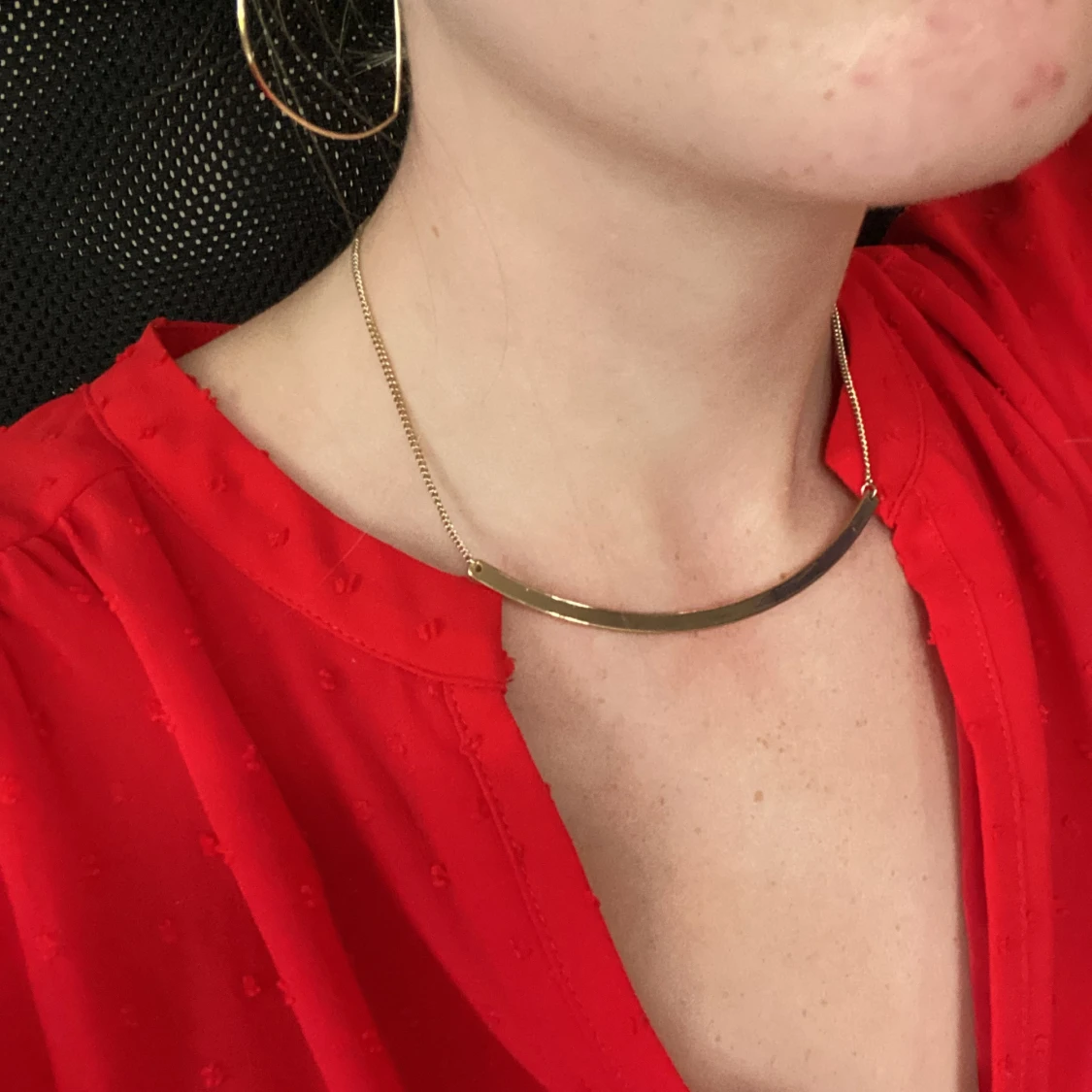 Guldigt halsband - 90