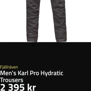 Fjällräven C-1000 - " Hydratic" kallS ddtta modell C-1000   Använt ett par gånger men fortfarande stabila kvalitén på byxar talar för sig själva. köpte dem själv i naturkompaniet.se Läs informstion där.  I övrigt väldigt bra skick! Kemtvättas innan! byte/bud  inga skam BUD!!