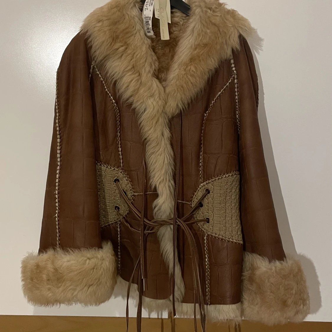 Roberto Cavalli skinnjacka med vinterpäls