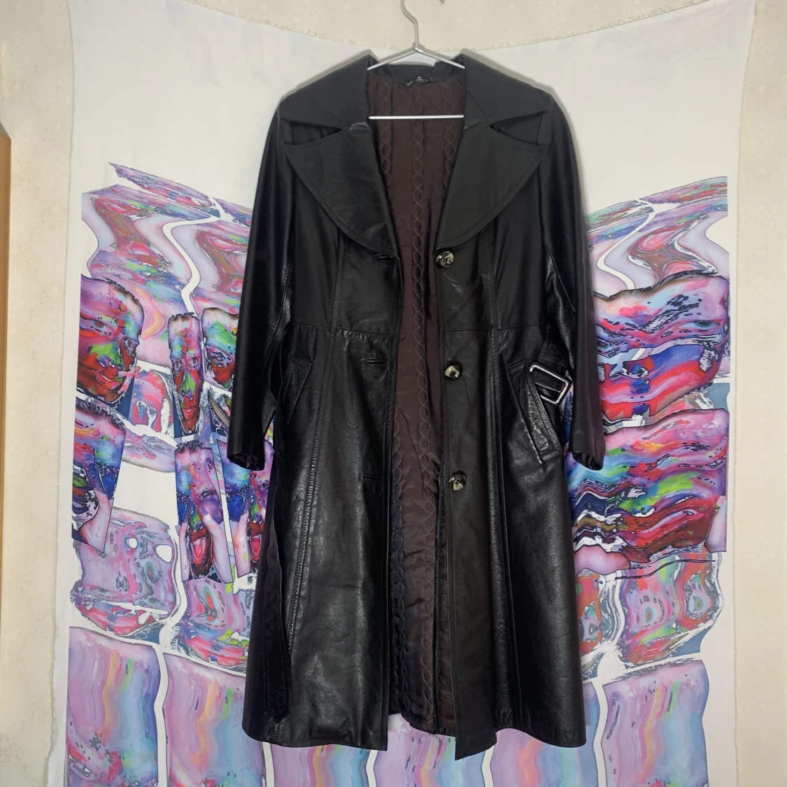 VINTAGE SVART SKINNKAPPA, JOFAMA