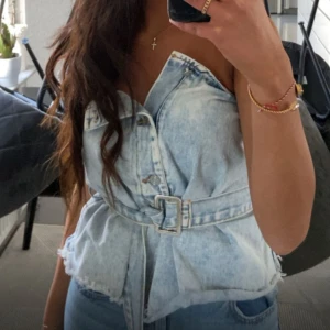 Jeanstop med bälte - Snygg jeanstopp med bälte🩵🩵🩵🫶🏽🫶🏽🤍