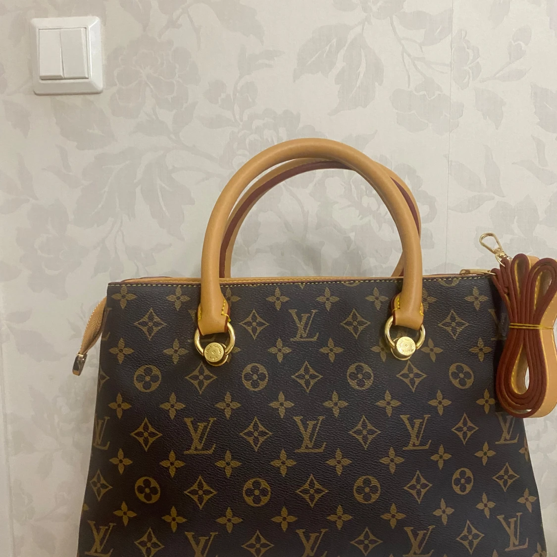 Brun monogram handväska - 91