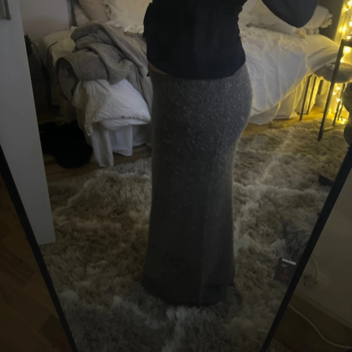 GråBrun långkjol från Gina Tricot - 91