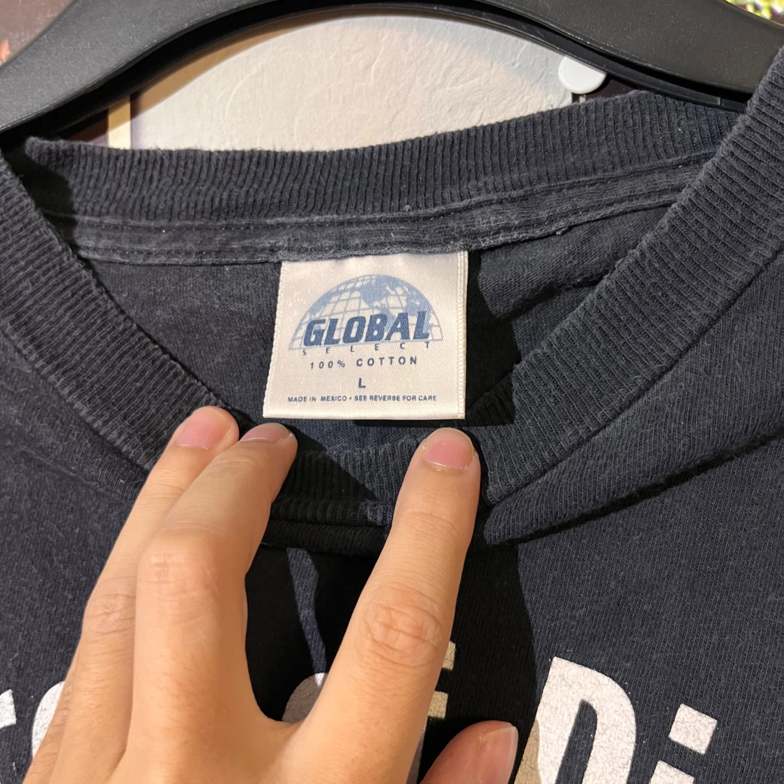 Svart vintage t-shirt med March of Dimes-tryck - 91