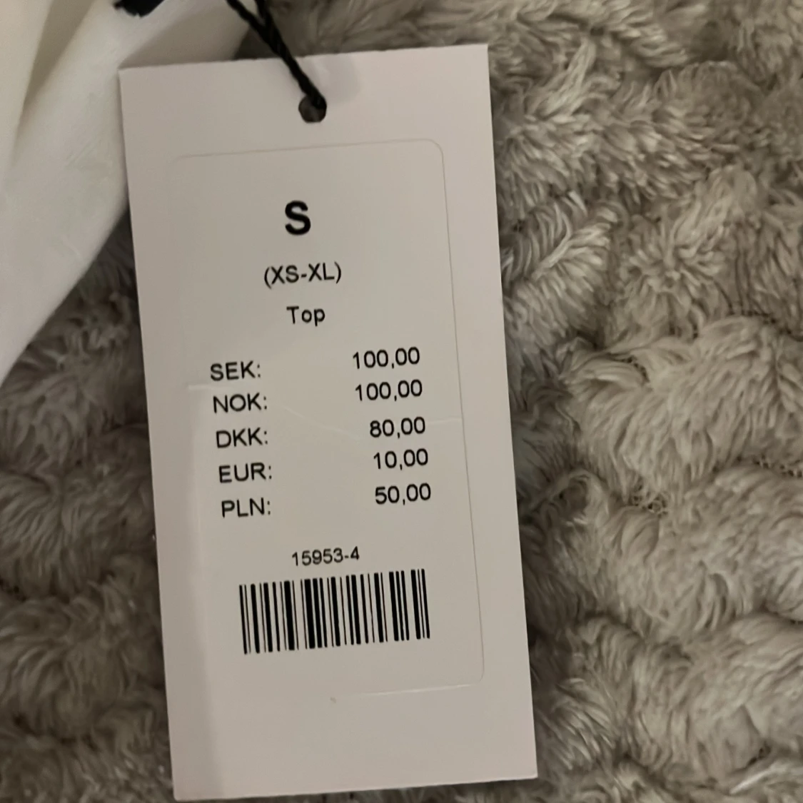 Vit topp med rosett - 2