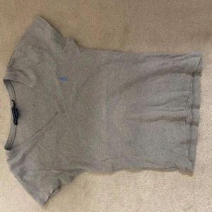 Grå t-shirt från Ralph Lauren - Grå t-shirt från Ralph Lauren med v-ringning och den blåa loggan på bröstet. 