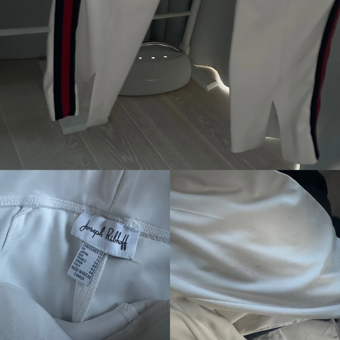 Vita byxor med ränder från Joseph Ribkoff - 2