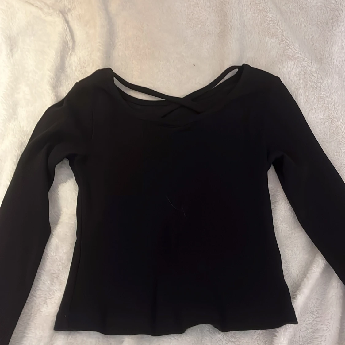 Svart långärmad topp från KappAhl - 1