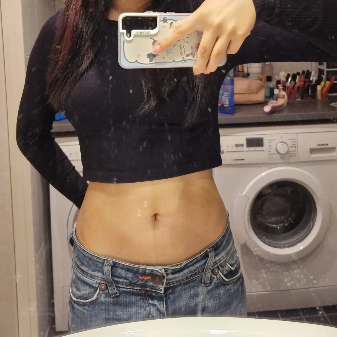 Långärmad magtröja 