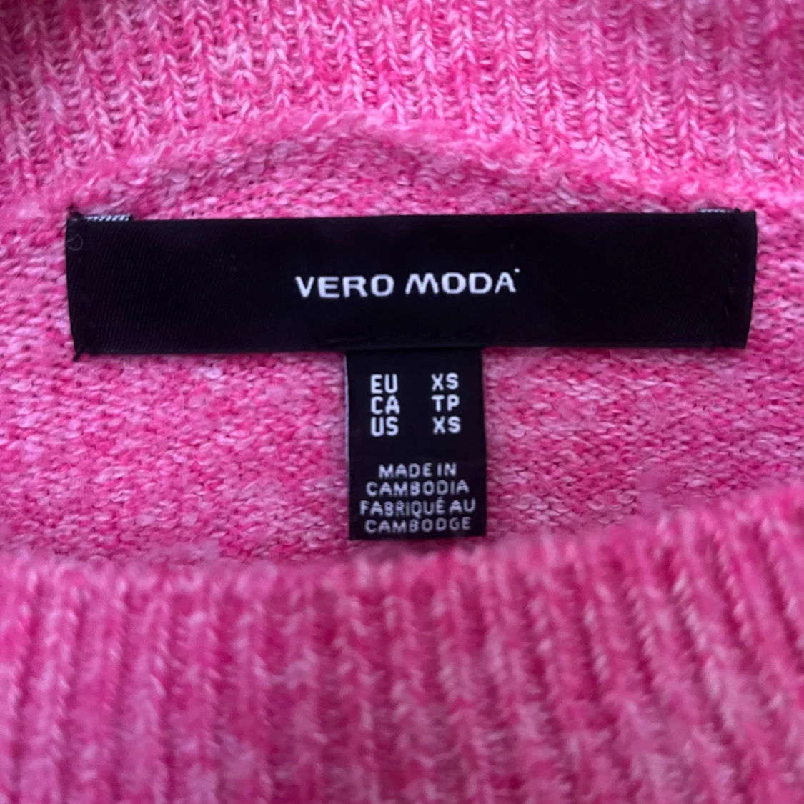 Rosa stickad tröja  - 90