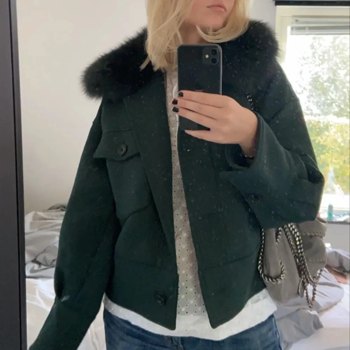 Meotine jacka grön💗😊