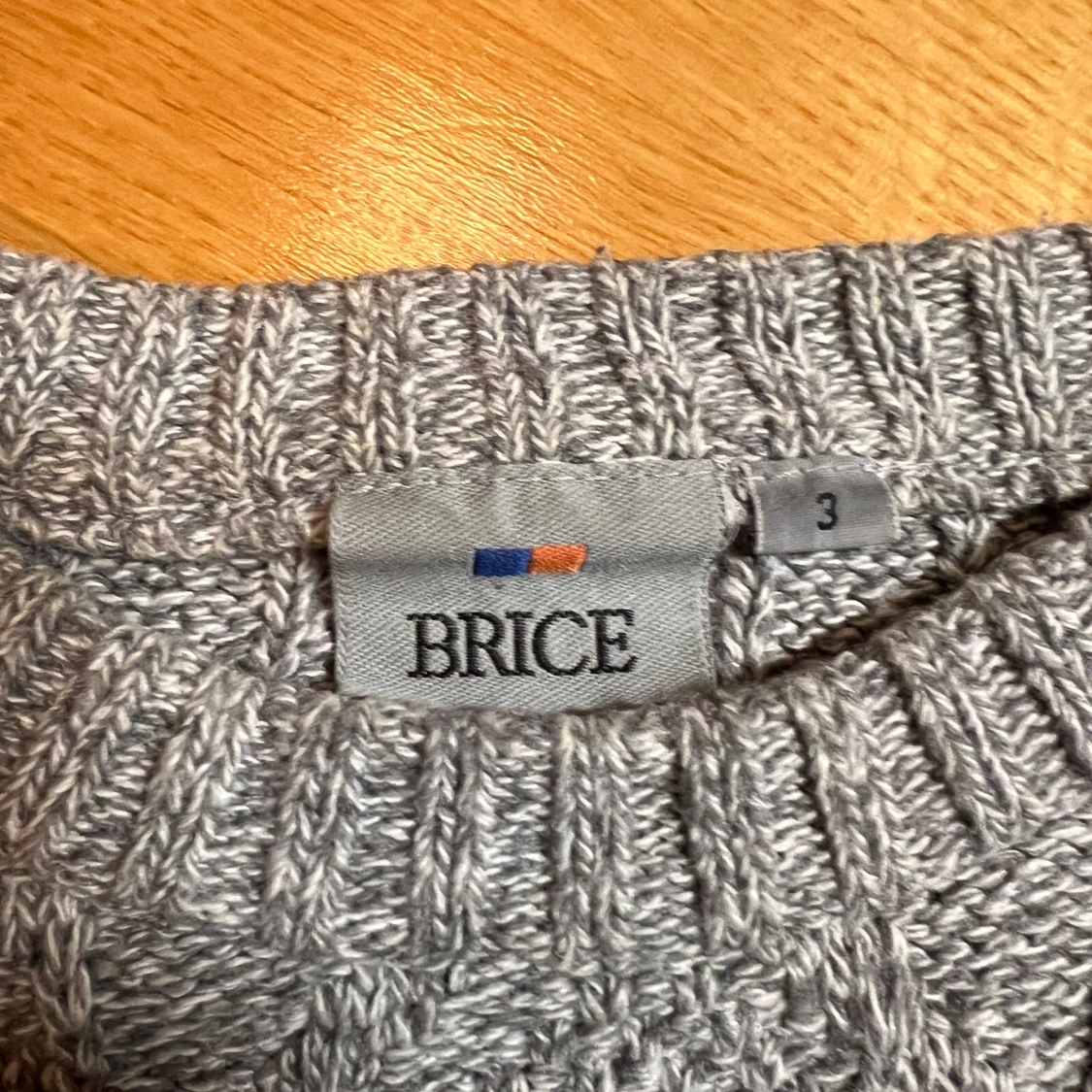 Kabelstickad tröja Grå - 91