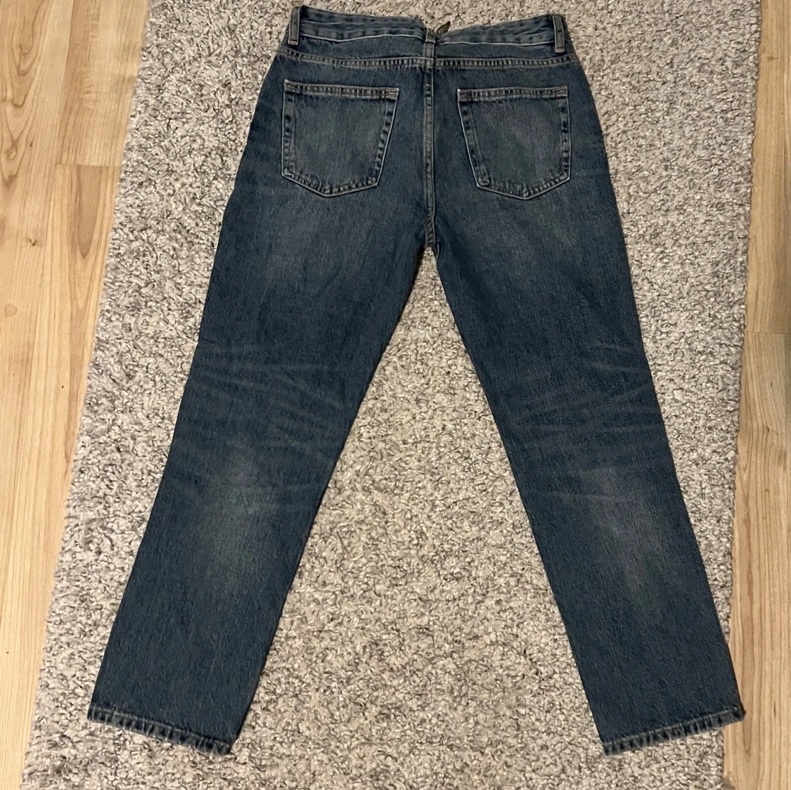 Blå jeansbyxor från Zara - 90