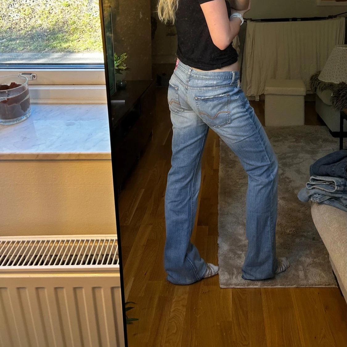 Blå bootcut jeans från Replay - 90