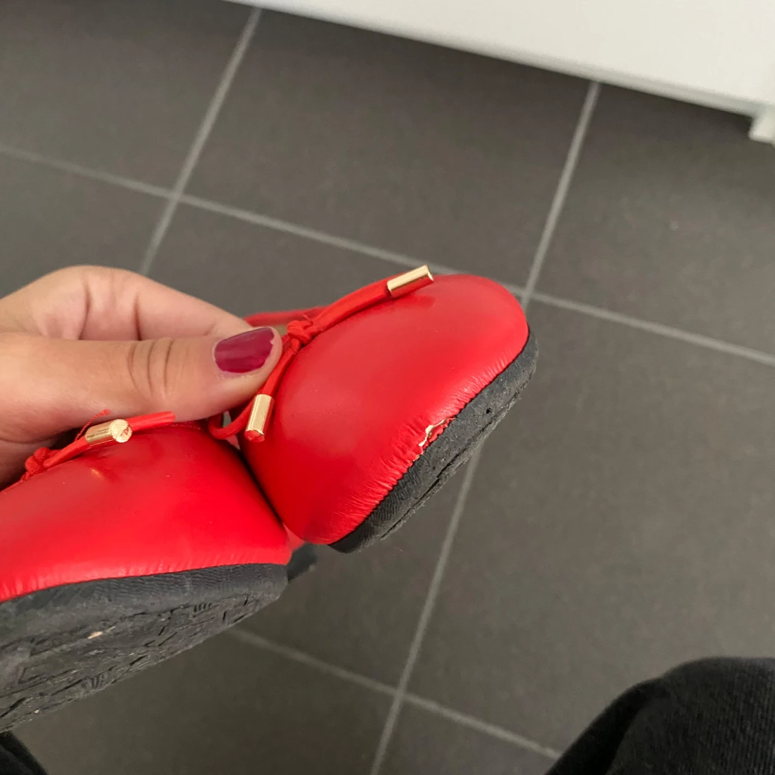 Röda ballerinaskor - 91