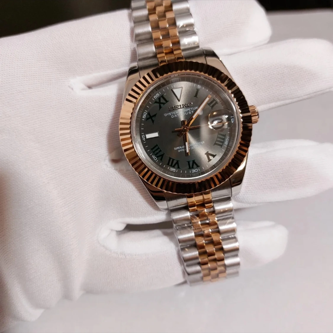 Seiko "two tone wimbeldon" mod 