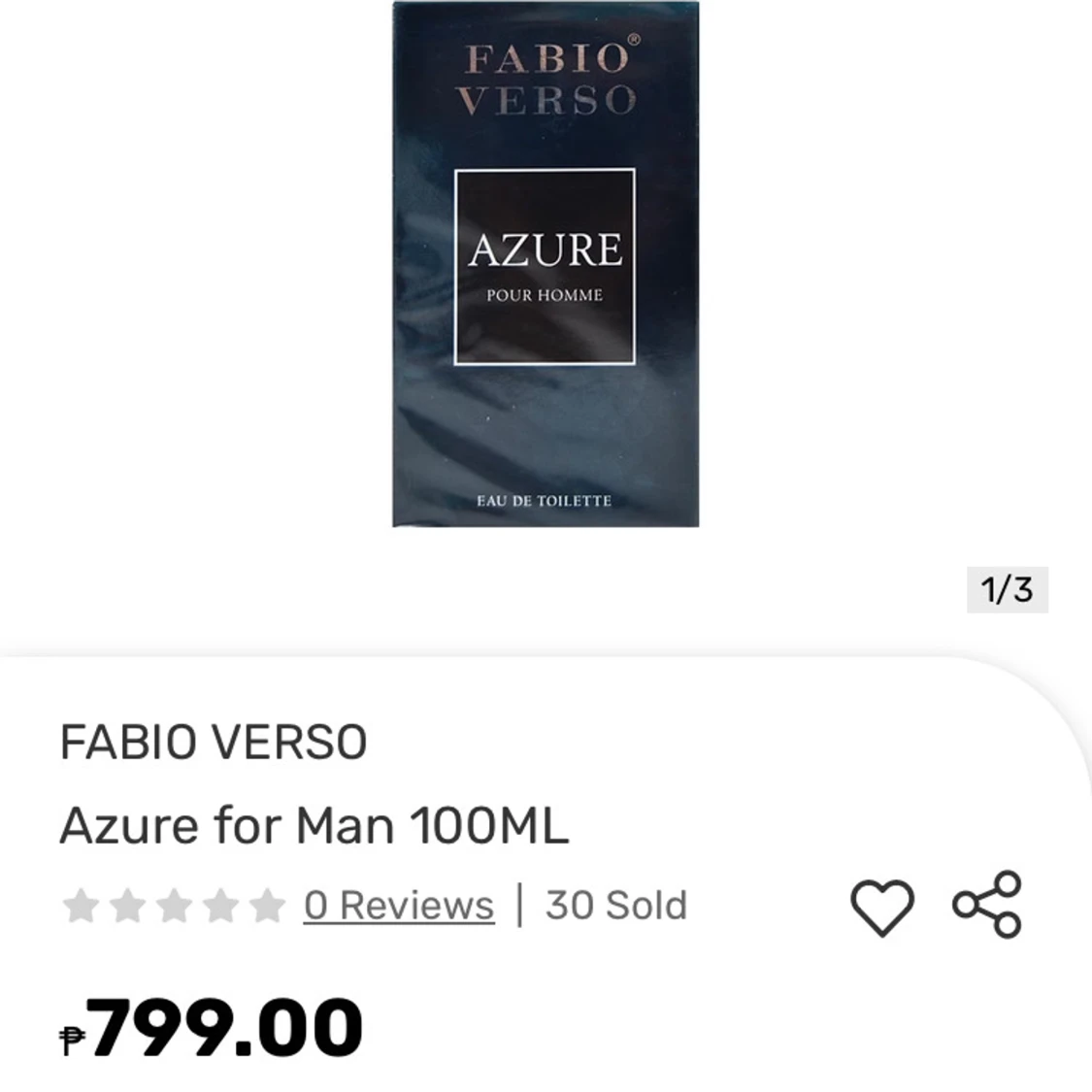 Fabio Verso Azure EDP 100 ml (luktar som pdm layton)  - 3