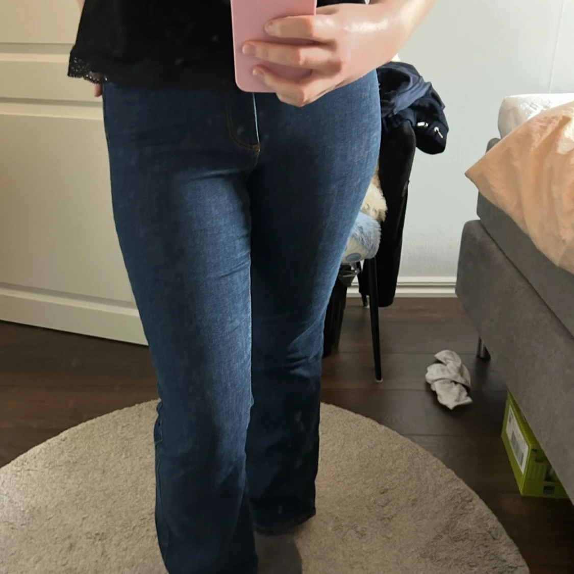 Blåa Only bootcut jeans 💗