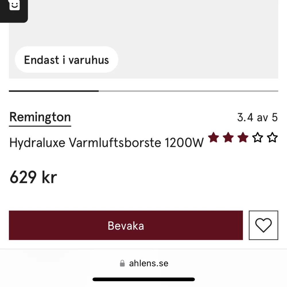 Varmluftsborste ifrån remington, använd 2 gånger. Köpt för 600 på Åhléns , kommer i rengjort skick som ny! Finns olika funktioner av värme och luft.❤️. Skönhet.