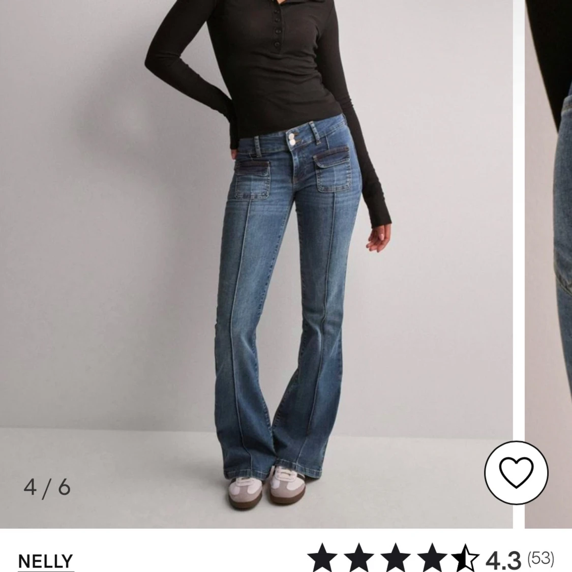 Blå bootcut jeans från Nelly - 92
