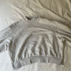 Grå collegetröja  - Ljusgrå vanlig collegetröja som är lite croppad!