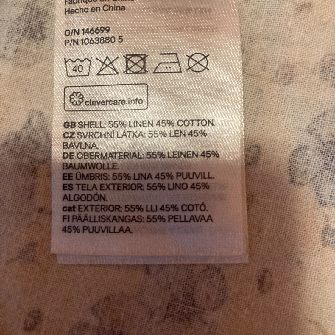 Söt linneklänning från H&M - 92