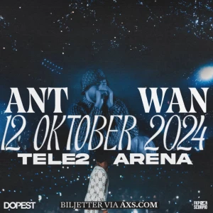 Antwan biljett - Bakre ståplats till Antwan 12 oktober 