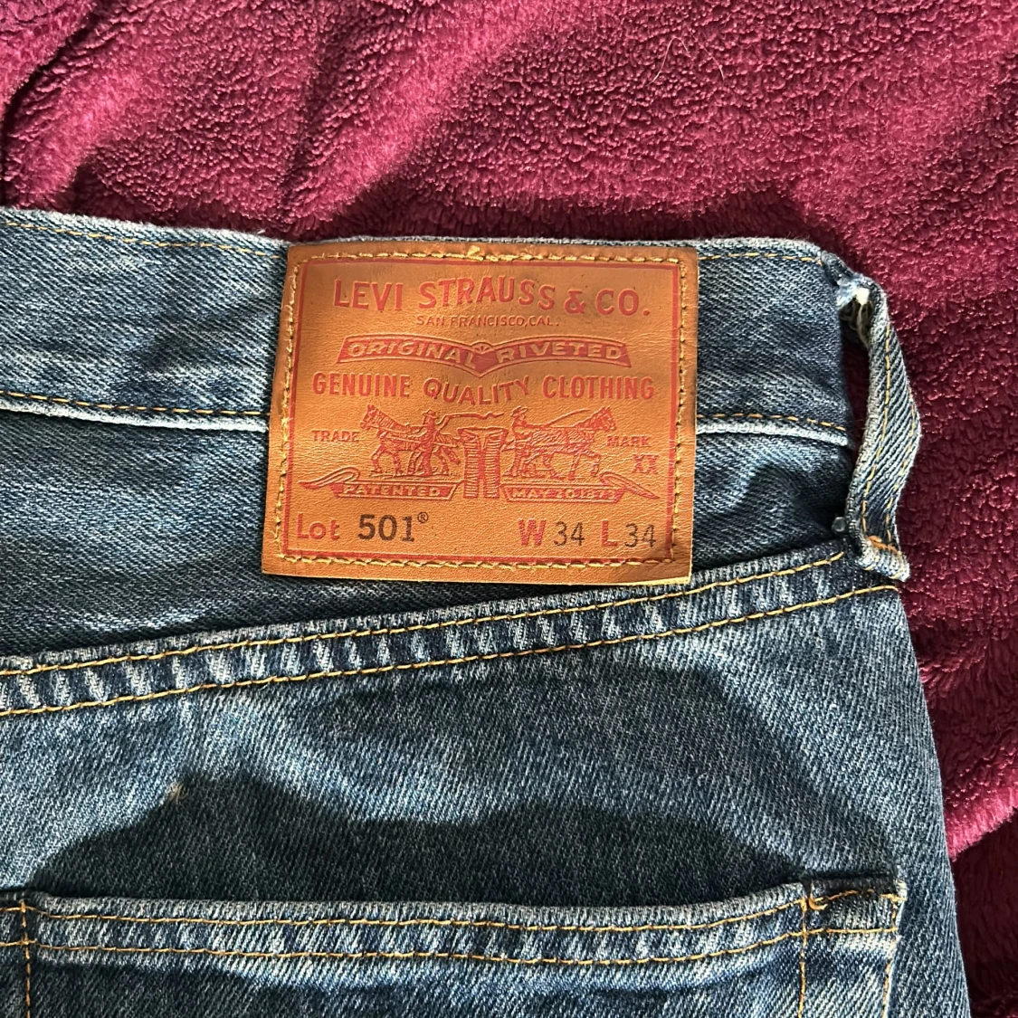 Levis 501 W34  L34 - 92