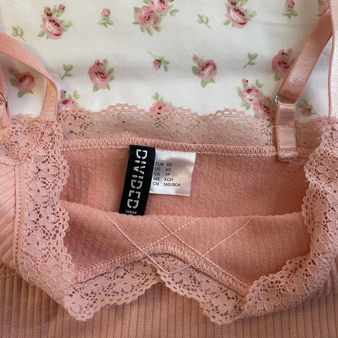 rosa spets linne - 91