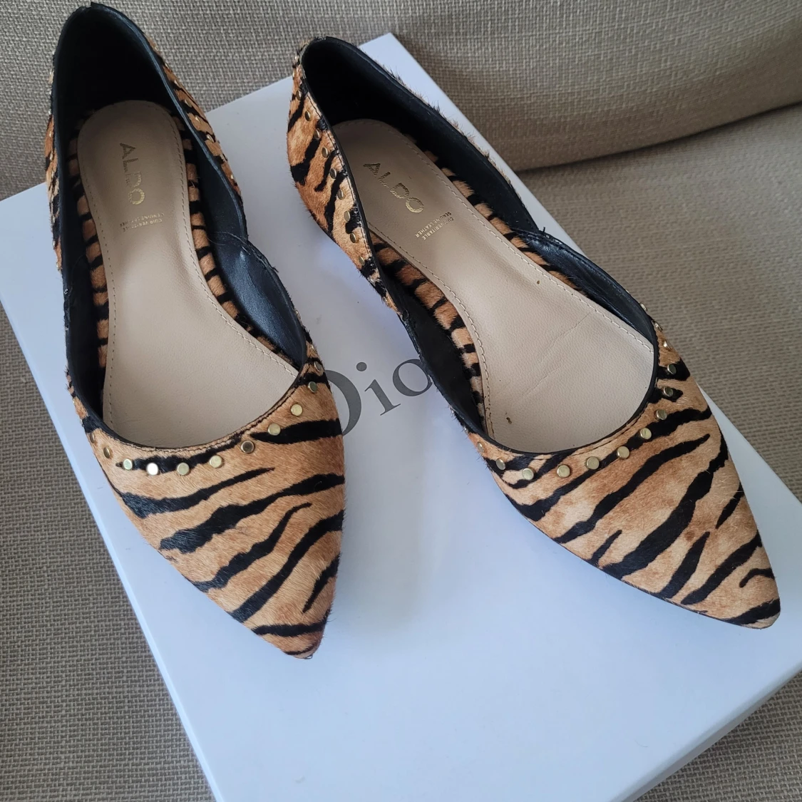Zebramönstrade ballerinaskor från Aldo