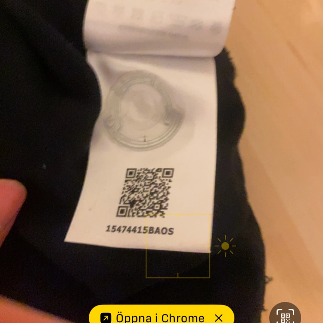 Svart pikétröja från Moncler - 92