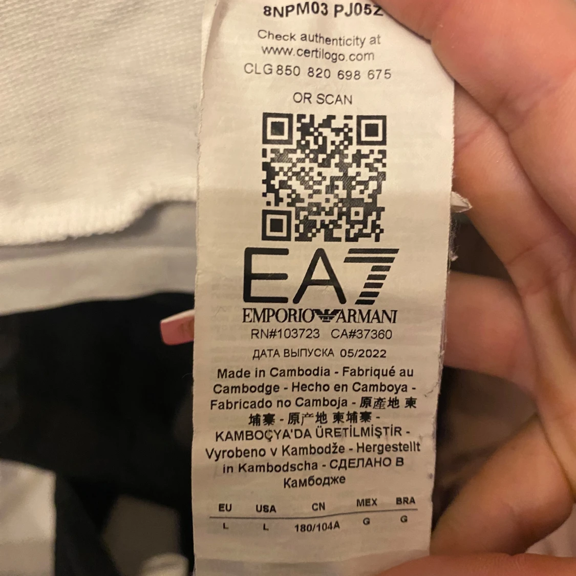 Vit hoodie från Emporio Armani - 91