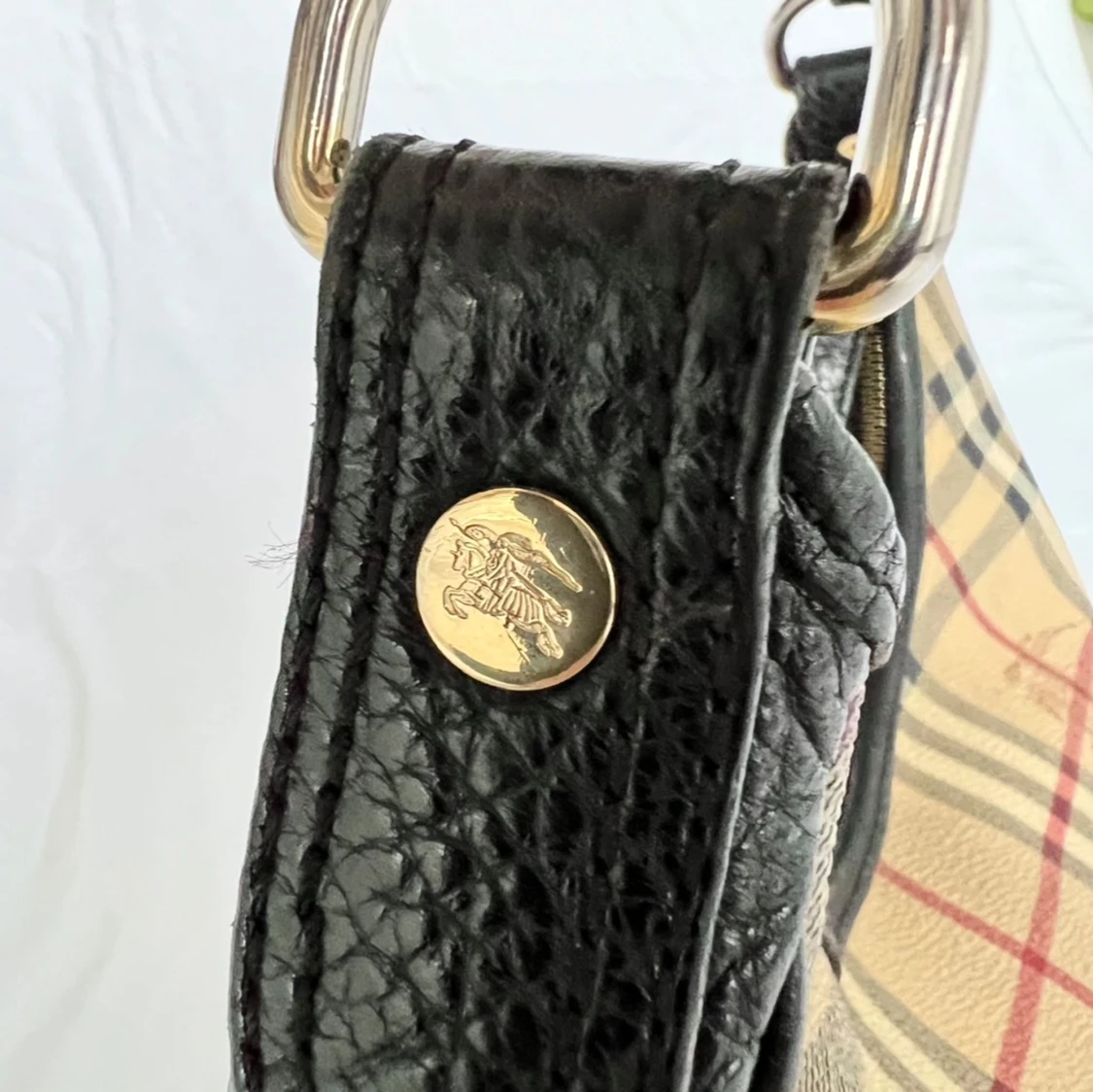 Rutig axelväska från Burberry - 91