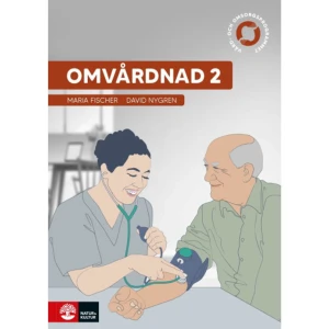 Omvårdnad 2 (häftad) - Håll utkik! Revideras för Gy 25. Läroböckerna har en tydlig koppling till kursplanen och är indelade i tre delar som behandlar bakgrund, praktisk omvårdnad och sjukdomar. Kursernas faktatunga innehåll görs begripligt och lätthanterligt. Texten är elevnära och fokus ligger på den framtida yrkesrollen ­– arbete som undersköterska eller vårdbiträde. Innehåll I upptakten till varje kapitel kan eleven läsa om vilket centralt innehåll som behandlas i kapitlet. Även målen för kapitlet presenteras. Kapitlet innehåller sedan en fallbeskrivning som följs upp av samtalsfrågor. Eleverna återvänder till fallbeskrivningen i slutet av kapitlet i den avslutande uppgiften. Varje kapitel avslutas också med momentet ”Din roll”, där innehållet konkretiseras mot elevens framtida yrkesroll. Ett kapitel innehåller också faktatexter, centrala begrepp, uppgifter, praktiska instruktioner, testa dig själv-uppgifter med uppgifter med olika svårighetsgrad. Centrala begrepp förklaras både i texten och i sammanfattningen sist i kapitlet. Kostnadsfritt lärarstöd Lärarstödet till respektive bok är webbaserat och innehåller bland annat lektionsplaneringar, förslag på prov med elevsvar och undervisningsfilmer. Filmerna är kopplade till praktiska moment utifrån centralt innehåll och kunskapskrav.  Kostnadsfritt extramaterial Omvårdnad fortsätter på webben! Här finns facit till alla uppgifter i boken samt ord- och begreppsövningar. Nyhet: Omvårdnad 1 som heldigitalt läromedel Omvårdnad 1 finns även som ett heltäckande och heldigitalt läromedel med allt innehåll samlat.  Här finns en intervju med författarna till Omvårdnad 1.     Format Häftad   Omfång 304 sidor   Språk Svenska   Förlag Natur &amp; Kultur Läromedel och Akademi   Utgivningsdatum 2023-08-09   Medverkande David Nygren   ISBN 9789127462663  