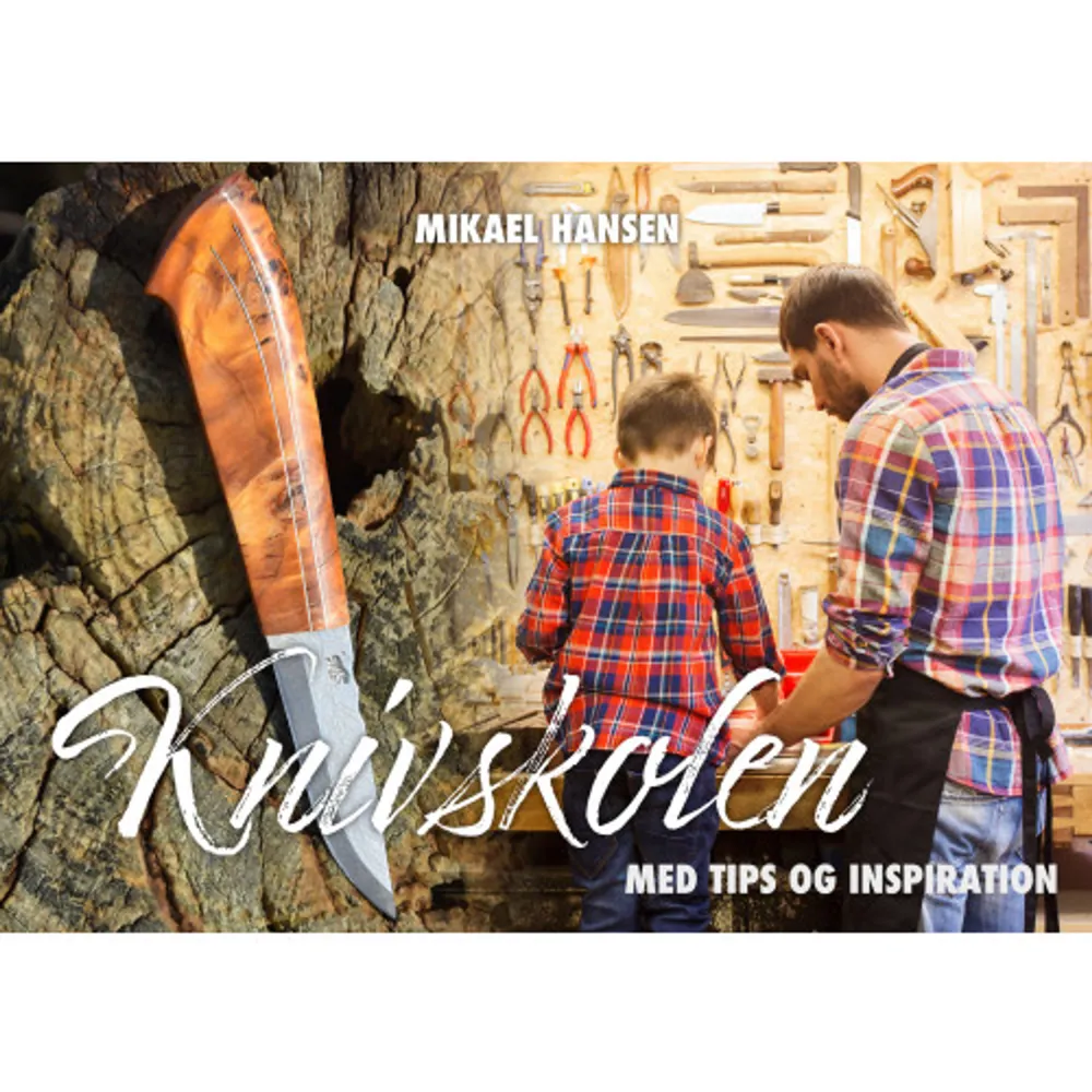 Dansk textDansk text Knivmageriet er under hastig udvikling. Nye materialer og teknikker vinder frem i et håndværk, der har traditioner og bruger historien, men som heller ikke skal være bundet af gammelt.Mikael Hansen har en årrække fordybet sig i masser af nye teknikker, der kan inspirere til både at flytte metoder og vaner og der er ganske meget nyt, der aldrig før er beskrevet i en samlet bog. Fordyb dig og prøv nyt. Bogen er rigt illustreret med mange step by step billedserier.Bogen er bygget op så venstresiden i opslaget følger en begynderkniv fra skitse til færdig kniv.Højresidens opslag er uddybende teknikker og metoder, hvor der også er nyt for selv øvede knivmagere. Mikael Hansen har lavet knive i 25 år. Det er blevet til mange flere end han selv har styr på, og rigtigt mange knive er eksperimenter i materialer, design og metoder. Alligevel har Mikael opnået en linje i knivene, der skiller sig ud. Enkle, med raffinement, der holder et stærkt formsprog. Du kommer med i Mikaels værksted, hvor ellers han kun selv kommer. Der er ikke plads til flere. Mikael er forfatter til Den store knivbog og Knivbygning med Mikael Hansen. KNIVSKOLAN med tips & inspiration, på svenska finner du med ISBN 9789175866741Slöjden (eller skapandet, hantverkandet eller pysslandet) finns i hela världen och är viktig för många människor. I dagens stressade samhälle finner många ro i hantverket. Att få sitta ner själv eller med goda vänner och slöjda en kniv är en fantastisk rekreation. Knivskolan är rikt illustrerad med många fotoserier. Steg-för-steg-fotografierna gör det enkelt att följa instruktionerna för den oerfarne. Med hjälp av boken kan nybörjaren göra en kniv från skiss till färdig kniv. Dessutom får du även lära dig att göra en knivslida i läder. Boken innehåller massor av inspiration, samt Tips och trix med djupgående tekniker och metoder, där det även finns nyheter för mer erfarna knivslöjdare. Knivslöjden har gamla traditioner, men man behöver inte vara bunden av det gamla. Hantverket är under snabb utveckling, nya material och tekniker dyker hela tiden upp i detta spännande hantverk. Under många år har Mikael Hansen fördjupat sig i mängder av de nya tekniker som kan inspirera och det finns mycket nytt som aldrig tidigare har beskrivits i en enda bok. Fördjupa dig och prova något nytt. Format Inbunden Omfång 121 sidor Språk Danska Förlag Bokförlaget Settern Utgivningsdatum 2021-03-05 ISBN 9788797247105 . Böcker.