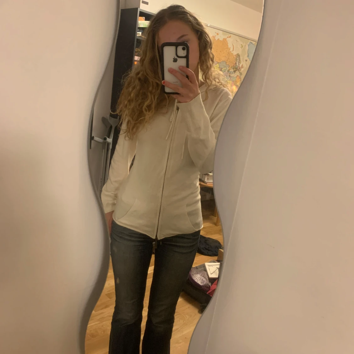 Vintage vit zip up - 91