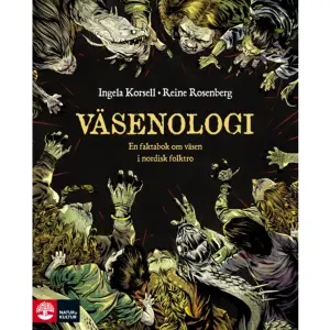  En utmärkt, välillustrerad sägensamling för unga läsare som fascineras av natur- och sagoväsen! BTJ Gastkramande. Väsenologi tar ett seriöst men också underhållande grepp om ämnet Dagens Nyheter Väldigt bra bok att läsa högt! Nyhetsmorgon Tv4  I alla tider har människor försökt förklara det de inte förstått. I gammal folktro kunde saker som naturfenomen och olyckor förklaras med väsen. Folktron hjälpte människor att förstå och hantera det skrämmande och okontrollerbara i livet. Så uppstod berättelser om väsen som troll, mylingar och maror. Här presenteras tolv väsen ur den nordiska folktron, med fakta, förklaringar om vad de kan ha betytt för människor som levde förr och med varsin sägen som har berättats om dem. Det är läskigt, sorgligt, roligt och lite snuskigt! Här finns också fakta om magiska växter och magiska föremål som sägs ha kunnat hjälpa mot faror och sjukdomar. Spännande och faktaspäckat för mellanstadiebarn! Texten är skriven av Ingela Korsell och faktagranskad av etnologiprofessor Ulf Palmenfelt och har maffiga färgillustrationer av Reine Rosenberg. Till den här boken finns en lärarhandledning och ett quiz.    Format Inbunden   Omfång 115 sidor   Språk Svenska   Förlag Natur & Kultur Allmänlitteratur   Utgivningsdatum 2019-07-27   Medverkande Reine Rosenberg   Medverkande Reine Rosenberg   ISBN 9789127161894  