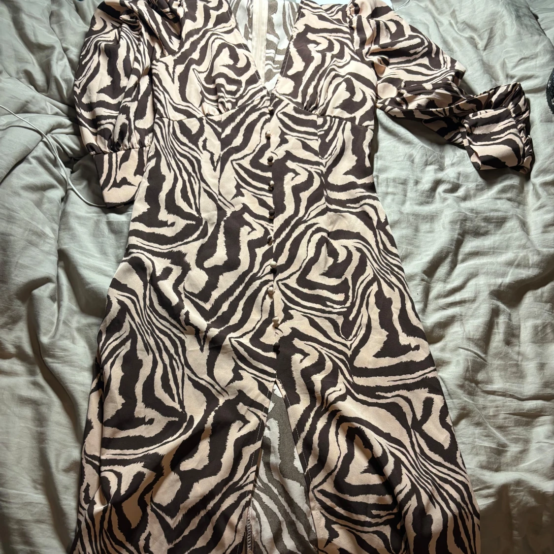 Zebramönstrad klänning XS - 90