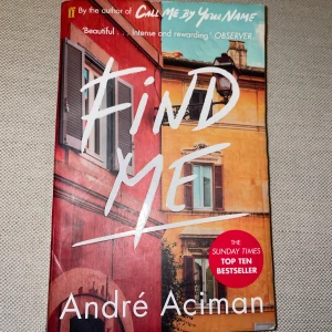 ”Find me” Bok - En jättebra bok, och uppföljare till ”call me by your name” men den är fristående och man behöver därför inte ha läst den första🥰