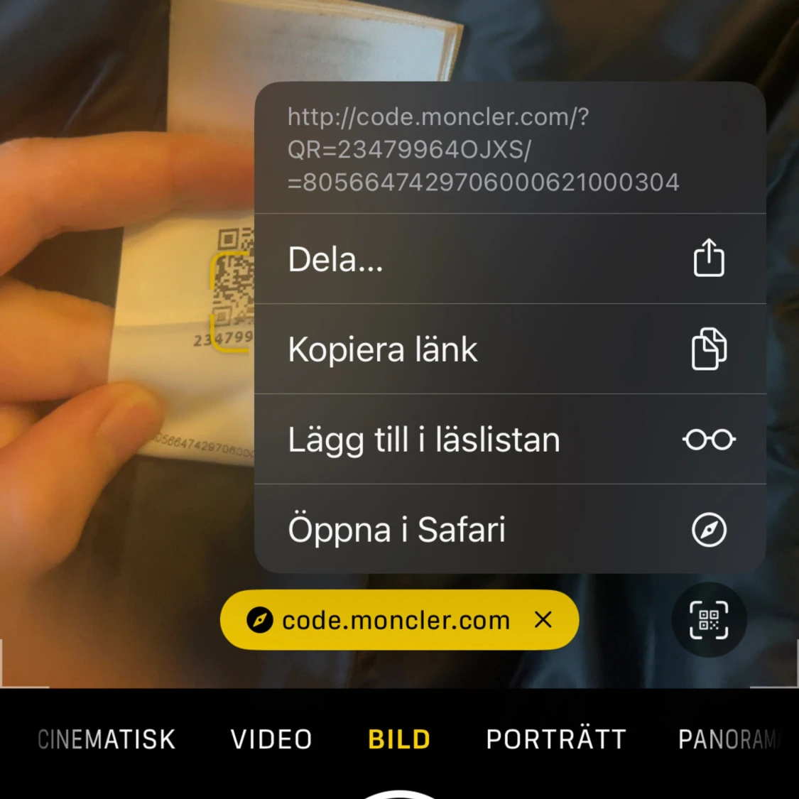 Svart pufferjacka från Moncler - 93