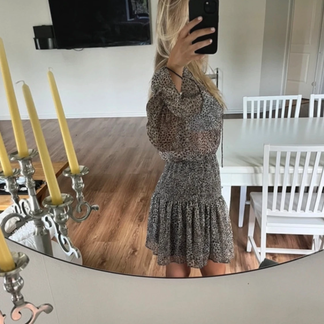 Leopard klänning - 91